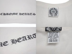 CHROME HEARTS クロムハーツ フローラルクロス タンクトップ ホワイト ONE SIZE コットン 美品 中古 4b002083 