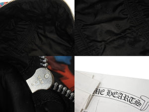 新品同様 CHROME HEARTS クロムハーツ セメタリー クロスパッチ ボストンバッグ ミニボストン シルバー925 ブラック マルチカラー 中古 4b002088