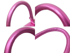 新品同様 CHROME HEARTS クロムハーツ ハンドバッグ メタリック リミテッド ダガージップ CHクロス ピンク 中古 4b002089