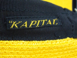 未使用 KAPITAL キャピタル ABACA マニラ麻 リネン ベレーハット ハット 帽子 K1904XH537 サイズFREE イエロー 中古 4b002091 