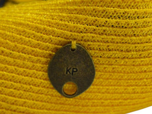 未使用 KAPITAL キャピタル ABACA マニラ麻 リネン ベレーハット ハット 帽子 K1904XH537 サイズFREE イエロー 中古 4b002091 