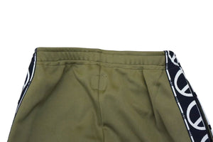 未使用 KAPITAL キャピタル スムースジャージー TH.DD バギートラックパンツ KHAKI カーキ K2503LP107 ミリタリー サイズ2 M 中古 4b002101 