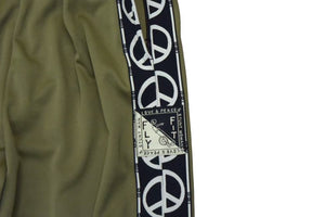 未使用 KAPITAL キャピタル スムースジャージー TH.DD バギートラックパンツ KHAKI カーキ K2503LP107 ミリタリー サイズ2 M 中古 4b002101 