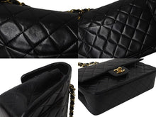 Load image into Gallery viewer, 極美品 CHANEL シャネル マトラッセ23 Wフラップ Wチェーンショルダーバッグ 1番台 ラムスキン ココマーク ブラック ゴールド金具 中古 4b002103