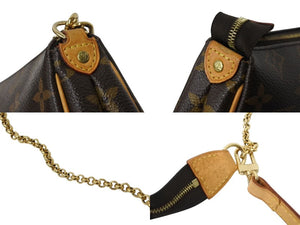 LOUIS VUITTON ルイヴィトン エヴァ ショルダーバッグ M95567 モノグラム ブラウン ゴールド金具 美品 中古 4b002104