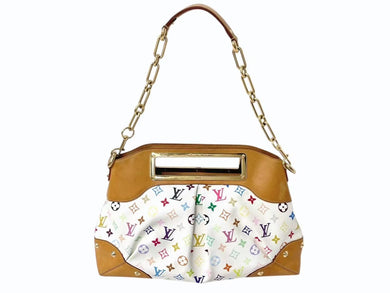 LOUIS VUITTON ルイヴィトン ジュディGM ワンショルダーバッグ M40253 モノグラム マルチカラー 村上隆 ホワイト 美品 中古 4b002108