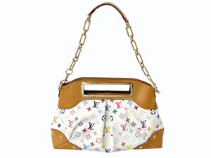 LOUIS VUITTON ルイヴィトン ジュディGM ワンショルダーバッグ M40253 モノグラム マルチカラー 村上隆 ホワイト 美品 中古 4b002108