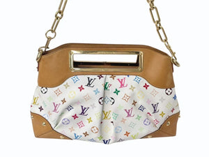 LOUIS VUITTON ルイヴィトン ジュディGM ワンショルダーバッグ M40253 モノグラム マルチカラー 村上隆 ホワイト 美品 中古 4b002108