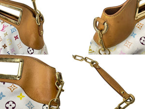 LOUIS VUITTON ルイヴィトン ジュディGM ワンショルダーバッグ M40253 モノグラム マルチカラー 村上隆 ホワイト 美品 中古 4b002108