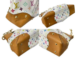 LOUIS VUITTON ルイヴィトン ジュディGM ワンショルダーバッグ M40253 モノグラム マルチカラー 村上隆 ホワイト 美品 中古 4b002108