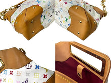 Load image into Gallery viewer, LOUIS VUITTON ルイヴィトン ジュディGM ワンショルダーバッグ M40253 モノグラム マルチカラー 村上隆 ホワイト 美品 中古 4b002108