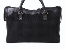 Load image into Gallery viewer, BALENCIAGA バレンシアガ クラシック シティ ハンドバッグ 2WAY 528147 メッシュ レザー ブラック シルバー金具 良品 中古 4b002112
