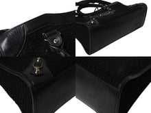 Load image into Gallery viewer, BALENCIAGA バレンシアガ クラシック シティ ハンドバッグ 2WAY 528147 メッシュ レザー ブラック シルバー金具 良品 中古 4b002112