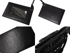 BALENCIAGA バレンシアガ クラシック シティ ハンドバッグ 2WAY 528147 メッシュ レザー ブラック シルバー金具 良品 中古 4b002112