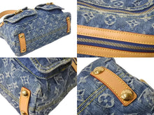 Load image into Gallery viewer, LOUIS VUITTON ルイヴィトン ショルダーバッグ ワンショルダー モノグラムデニムバギーPM M95049 インディゴブルー 美品 中古 4b002115