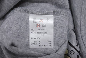 新品未使用 Ed Hardy エドハーディ タンクトップ キッズ ED-34-02 CHINA製 コットン グレー マルチカラー サイズ140 中古 4b002120
