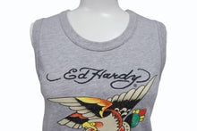 Load image into Gallery viewer, 新品未使用 Ed Hardy エドハーディ タンクトップ キッズ ED-34-02 CHINA製 コットン グレー マルチカラー サイズ140 中古 4b002120