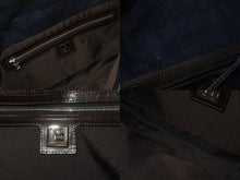 Load image into Gallery viewer, FENDI フェンディ マンマバケット ワンショルダーバッグ 26425 デニム レザー ネイビー シルバー金具 美品 中古 4b002120ff