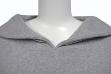 Load image into Gallery viewer, MIU MIU ミュウミュウ 22AW Logo-Embroidered Sailor-Coller Sweatshirt ロゴ刺繍 セーラーカラー スウェット グレー サイズS 美品 中古 4b002151