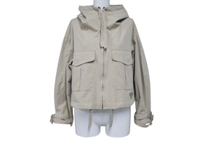 PRADA プラダ 2010年製 ラッピングストラップ ショートレングスコート 88721J ベージュ サイズS 美品 中古 4b002154