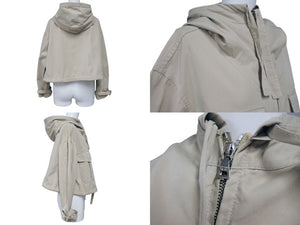 PRADA プラダ 2010年製 ラッピングストラップ ショートレングスコート 88721J ベージュ サイズS 美品 中古 4b002154