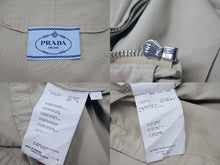 Load image into Gallery viewer, PRADA プラダ 2010年製 ラッピングストラップ ショートレングスコート 88721J ベージュ サイズS 美品 中古 4b002154
