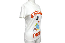 Load image into Gallery viewer, CHRISTIAN DIOR クリスチャンディオール ガリアーノ期 J&#39;ADORE マーメイド カートゥーン ロゴ Tシャツ 2A12155028 サイズ38 美品 中古 4b002155