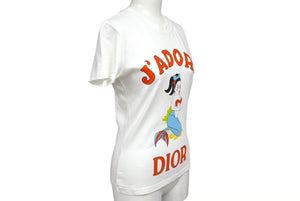CHRISTIAN DIOR クリスチャンディオール ガリアーノ期 J'ADORE マーメイド カートゥーン ロゴ Tシャツ 2A12155028 サイズ38 美品 中古 4b002155
