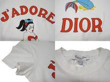 Load image into Gallery viewer, CHRISTIAN DIOR クリスチャンディオール ガリアーノ期 J&#39;ADORE マーメイド カートゥーン ロゴ Tシャツ 2A12155028 サイズ38 美品 中古 4b002155
