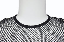 Load image into Gallery viewer, 極美品 BALENCIAGA バレンシアガ 23FW クリスタル メッシュ ミニドレス 748657 3D2B4 ブラック サイズS 中古 4b002156