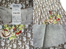 Load image into Gallery viewer, CHRISTIAN DIOR クリスチャンディオール baby Dior トロッター柄 花柄刺繍 ジャケット スカート ハット 3点セット ベージュ サイズ3A 美品 中古 4b002158