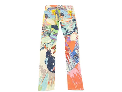 DAMIEN HIRST x LEVI'S ダミアンハースト リーバイス 2008年製 413本限定 コラボデニム スキニーフィット 総柄 サイズ26x34 美品 中古 4b002159