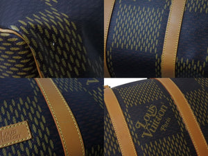 LOUIS VUITTON ルイヴィトン NIGO キーポールバンドリエール50 ボストンバッグ N40360 ブラウン ダミエグラフィット サイズ50 美品 中古 4b002163