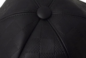 LOUIS VUITTON ルイヴィトン キャスケットダミエ アンフィニ m76563 ヴァージル期 カーフレザー サイズ60 ブラック 美品 中古 4b002169
