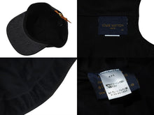 Load image into Gallery viewer, 極美品 LOUIS VUITTON ルイヴィトン ヴァージルフレンズキャップ mp2943 モノグラム サイズ60 ブラック 美品 中古 4b002170
