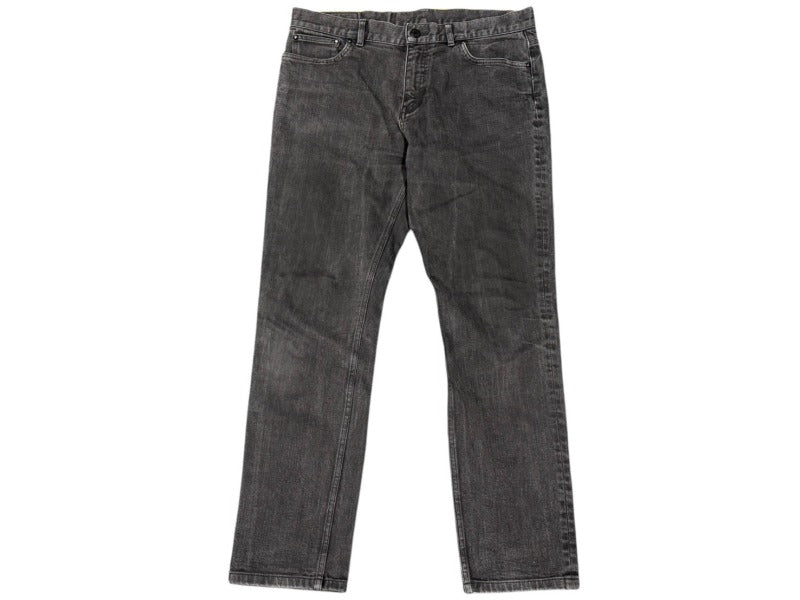 LOUIS VUITTON ルイヴィトン デニムパンツ ヴァージル期 H1D70WDKN ブラック シルバー金具 サイズ34 美品 中古 4b002174