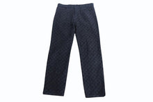 画像をギャラリービューアに読み込む, LOUIS VUITTON ルイヴィトン NBA モノグラム デニムパンツ HKD05WZNY コットン サイズ34 総柄 ブラック 美品 中古 4b002175