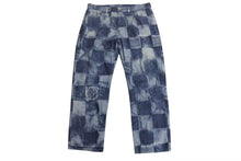 画像をギャラリービューアに読み込む, 極美品 LOUIS VUITTON ルイヴィトン ダミエソルト チェック柄デニムパンツ RM212M DR0 HLD03W ブルー コットン ゴールド金具 中古 4b002176