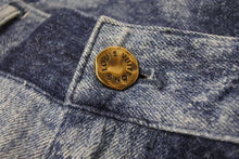 画像をギャラリービューアに読み込む, 極美品 LOUIS VUITTON ルイヴィトン ダミエソルト チェック柄デニムパンツ RM212M DR0 HLD03W ブルー コットン ゴールド金具 中古 4b002176