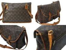 Load image into Gallery viewer, LOUIS VUITTON ルイ ヴィトン ジベシエールGM ショルダーバッグ モノグラムキャンバス ブラウン ゴールド金具 美品 中古 4b002177