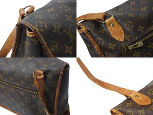 LOUIS VUITTON ルイ ヴィトン ジベシエールGM ショルダーバッグ モノグラムキャンバス ブラウン ゴールド金具 美品 中古 4b002177