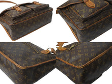 Load image into Gallery viewer, LOUIS VUITTON ルイ ヴィトン ジベシエールGM ショルダーバッグ モノグラムキャンバス ブラウン ゴールド金具 美品 中古 4b002177