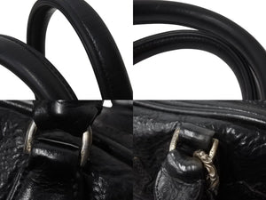 CHROME HEARTS クロムハーツ 新型 スモール ジムバッグ セメタリークロスパッチ ボストンバッグ CHチャーム ブラック 美品 中古 4b002199