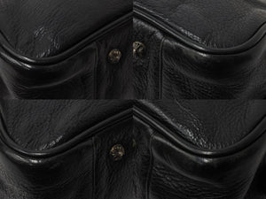 CHROME HEARTS クロムハーツ 新型 スモール ジムバッグ セメタリークロスパッチ ボストンバッグ CHチャーム ブラック 美品 中古 4b002199