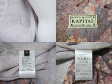 Load image into Gallery viewer, 新品未使用 KAPITAL キャピタル レーヨン 桜 BONE pt アロハシャツ K2503SS049 ボタンアップ ボーン 骨 SAX サックス サイズ 5 XXL 中古 4b002201
