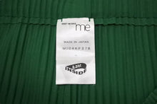 Load image into Gallery viewer, 極美品 me ISSEY MIYAKE イッセイミヤケ プリーツ イージーワイドパンツ MI04KF378 グリーン ポリエステル 中古 4b002205