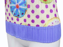 Load image into Gallery viewer, PLEATS PLEASE プリーツプリーズ ISSEY MIYAKE イッセイミヤケ ノースリーブ 7562053 ポリエステル ベージュ マルチカラー 美品 中古 4b002207