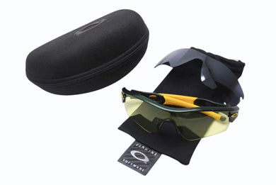 極美品 OAKLEY オークリー RADAR レーダー サングラス イエロー グリーン ラメ スポーツモデル レンズ交換付き アメリカ製 中古 4b002215 