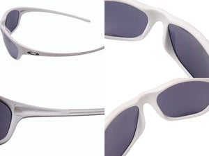 OAKLEY オークリー FROGSKINS フロッグスキン サングラス アイウェア ホワイト グレー アメリカ製 美品 中古 4b002216