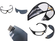 Load image into Gallery viewer, CHANEL シャネル SKI WRAPAROUND シールドサングラス 5085 c.501/87 サイズ110 ココマーク ブラック マグネット式 美品 中古 4b002222